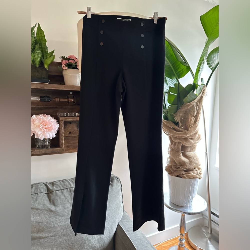 NEW Black Dress Pants Open Flare